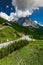 Vrsic Pass in Julian Alps, Slovenia