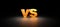 VS. Versus battle banner template on black background. product comparison. Versus or VS battle on dark background for competition