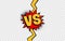 VS. Versus letter logo. Battle vs match, game