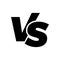 VS versus letters vector logo icon