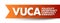 VUCA Volatility, Uncertainty, Complexity, Ambiguity - conflates four distinct types of challenges that demand four distinct types