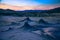 Vulcanii noroiosi Mud Volcanoes Romania lanscape sunset rocky dry landmark