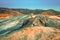 Vulcanii noroiosi Mud Volcanoes Romania lanscape sunset rocky dry landmark