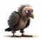 Vulture Cartoon Style. Generative AI