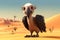 Vulture desert bird. Generate Ai