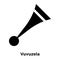 Vuvuzela icon vector isolated on white background, logo concept
