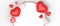 vValentine\\\'s Day Promotion sale on background with heart balloon for Anniversary Wedding in love concept