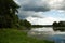 Vvedenskoe lake near the town of Pokrov