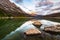 VVew across Medicine Lake in Jasper National Park