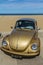 VW classic beetle vehicle at Scheveningen beach