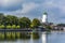 Vyborg, view of Bolshoy Kovsh Bay and Vyborg castle