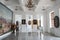 Vyshnivets, Ukraine - June 10 2016: Interior of Vyshnevetsky family palace in Ternopil region