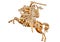 Vytis Lithuania symbol an armored rider on a horse.Golden color, rider horse