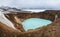 VÃ­ti geothermal lake panorama Askja caldera Highlands of Iceland Scandinavia