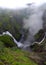 VÃ¸ringfossen highest waterfall iconic scenery from Norway aerial view