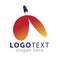 W Letter Rocket logo vector template