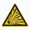 W002 ISO 7010 Registered safety signs Warnings Explosive material