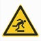 W007 ISO 7010 Registered safety signs Warnings Floor level obstacle