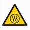 W079 ISO 7010 Graphical symbols Registered Safety Sign Warning Hot content