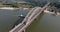 The Waalbrug is an arch bridge over the Waal that connects the center of Nijmegen with Lent. Roads N325 and S100 city