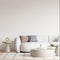 Wabi-Sabi Interior Living Room Wallpaper Mockup