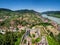 The Wachau Valley seen from the ruin Hinterhaus