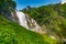 Wachirathan Waterfall at Doi Inthanon National Park, Mae Chaem District, Chiang Mai Province, Thailand. Fresh flowing water in