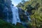 Wachirathan waterfall Doi Inthaonon national park Thailand Chiang Mai, beautiful waterfall in Doi Inthanon national park