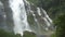 Wachirathan waterfall, large and beautiful, in the middle of a deep forest on Doi Inthanon, Chiang Mai