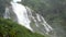 Wachirathan waterfall, large and beautiful, in the middle of a deep forest on Doi Inthanon, Chiang Mai