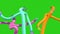 Wacky Waving Inflatable Tube Man 3D Rendering close up Green Screen