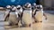 Waddling Wonder: A Playful Penguin Parade