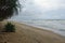 Wadduwa, Sri Lanka - May 08, 2018: Fishermen are fishing on the shore of the tropical ocean