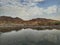 Wadi Alkhodh valley water stream, Oman