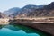 Wadi Beeh Dam in Jebel Jais mountain in Ras Al Khaimah emirate of UAE