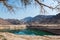 Wadi Beeh Dam in Jebel Jais mountain in Ras Al Khaimah emirate of UAE