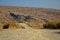 Wadi Kelt or Nahal Prat, in the Judean Desert, Israel. Early autumn in a nature reserve.