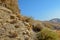 Wadi Kelt or Nahal Prat, Judean Desert, Israel. Early autumn in a nature reserve. Selective focus