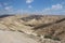 Wadi Qelt in Judean desert near Jericho, nature, stone, rock and oasis. Unseen, unknown, unexplored places, hidden travel