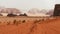 Wadi Rum desert, Jordan, The Valley of the Moon. Orange sand
