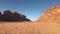 Wadi Rum, Jordan - driving on the red sand in the desert by car part 2