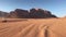 Wadi Rum, Jordan - driving on the red sand in the desert by car part 3