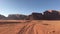 Wadi Rum, Jordan - driving on the red sand in the desert by car part 4