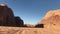 Wadi Rum, Jordan - driving on the red sand in the desert by car part 7