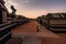 Wadi Rum - October 02, 2018: Bedouin camp in the Wadi Rum desert, Jordan