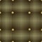 Waffle 3d quilt vector seamless pattern. Surface textured quilted backgrond. Geometric ornamental repeat grid backdrop. Gold 3d