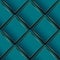 Waffle 3d vector seamless pattern. Geometric luxury surface background. Repeat turquoise waffled modern backdrop. Beautiful ornate