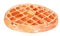 Waffle bread Watercolor Illustration