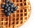 Waffle Breakfast with blueberries