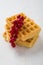 Waffle with currant